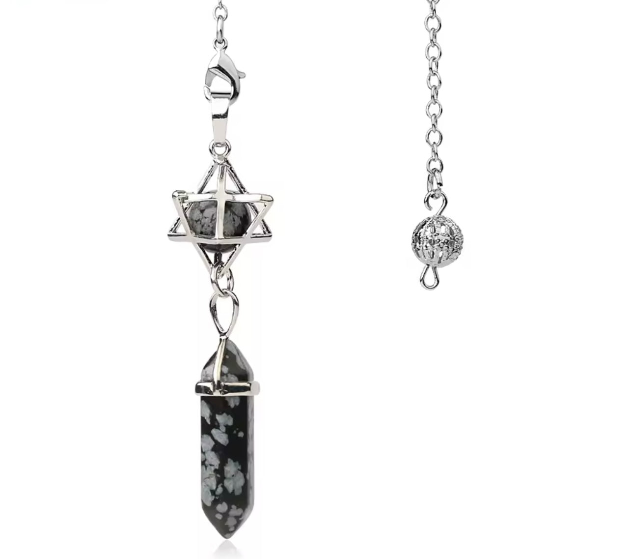 MERKABA COSMIC SNOWFLAKE OBSIDIAAN